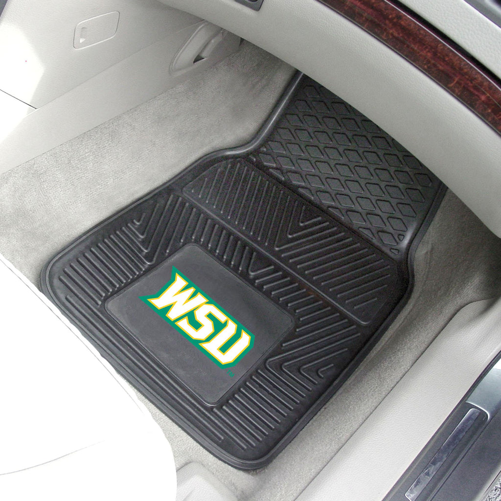 Wright State Raiders 2 pc Vinyl Car Mat Set 17"x27" 