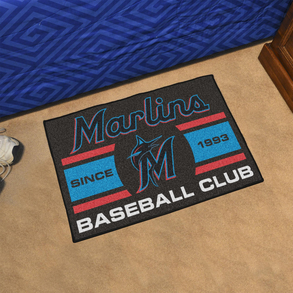 Miami Marlins Uniform Starter Mat 19"x30" 