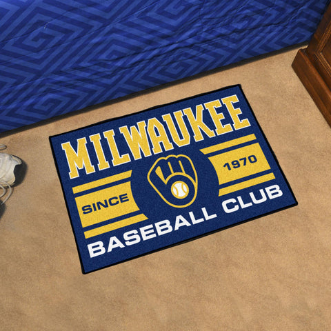 Milwaukee Brewers Uniform Starter Mat 19"x30" 