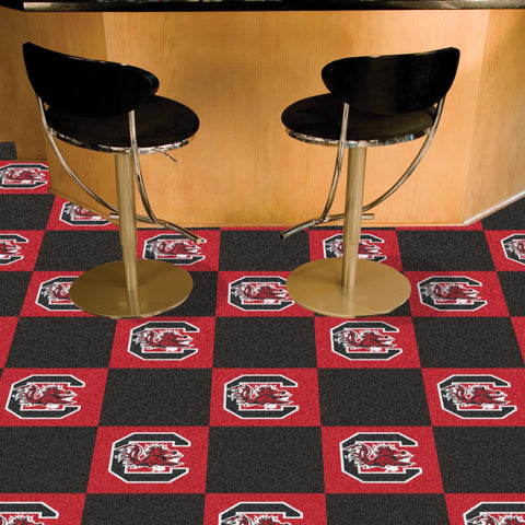 South Carolina Gamecocks Team Carpet Tiles 18"x18" tiles 