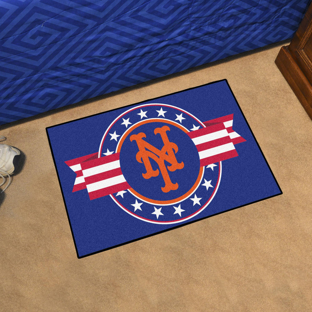 New York Mets Starter Mat Patriotic 19"x30" 