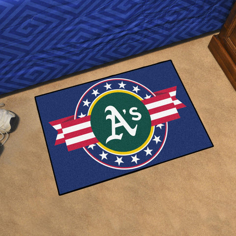 Oakland Athletics Starter Mat Patriotic 19"x30" 