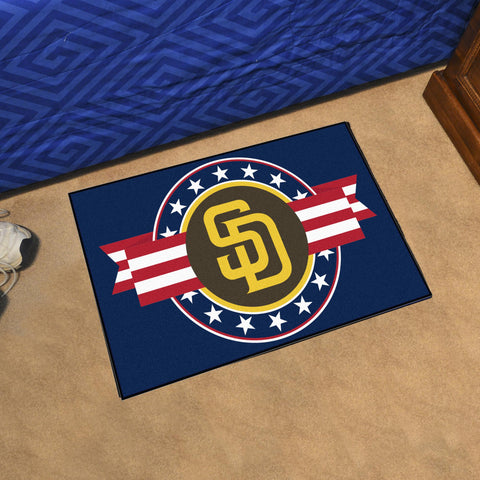 San Diego Padres Starter Mat Patriotic 19"x30" 