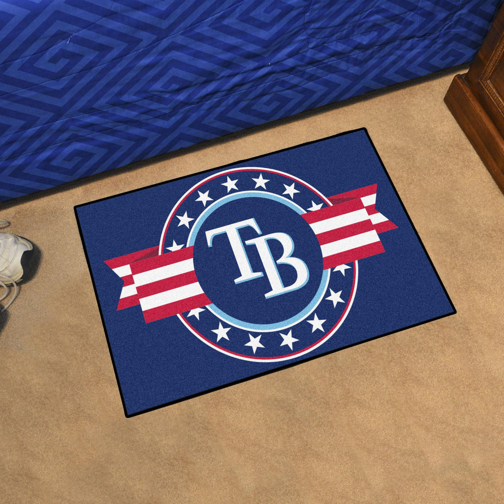 Tampa Bay Rays Starter Mat Patriotic 19"x30" 