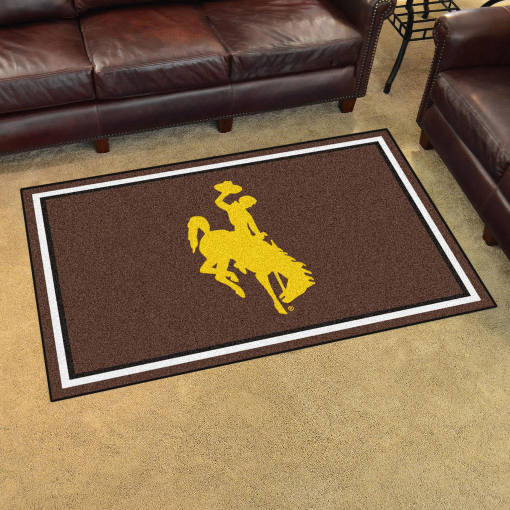 Wyoming Cowboys 4x6 Rug 44"x71" 