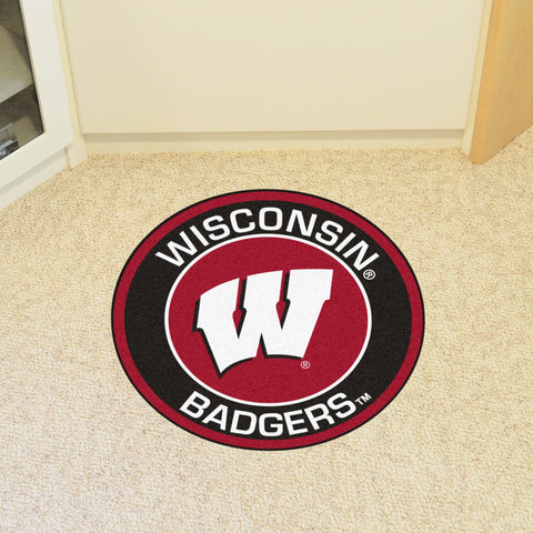 Wisconsin Badgers Roundel Mat 27" diameter 