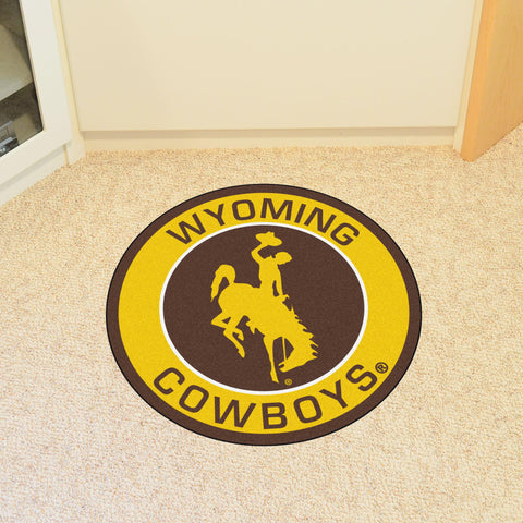 Wyoming Cowboys Roundel Mat 27" diameter 