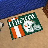 Miami Hurricanes Uniform Starter Mat 19"x30" 