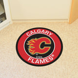 Calgary Flames Roundel Mat 27" diameter 