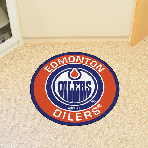 Edmonton Oilers Roundel Mat 27" diameter 