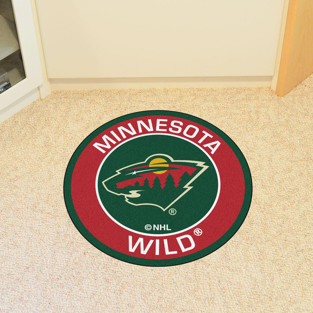 Minnesota Wild Roundel Mat 27" diameter 