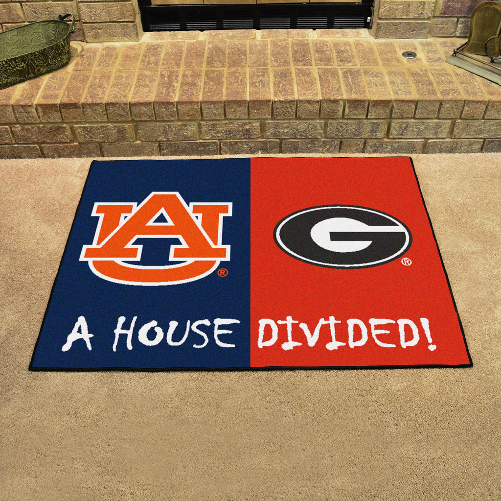 Auburn - Georgia House Divided Rug 33.75"x42.5"