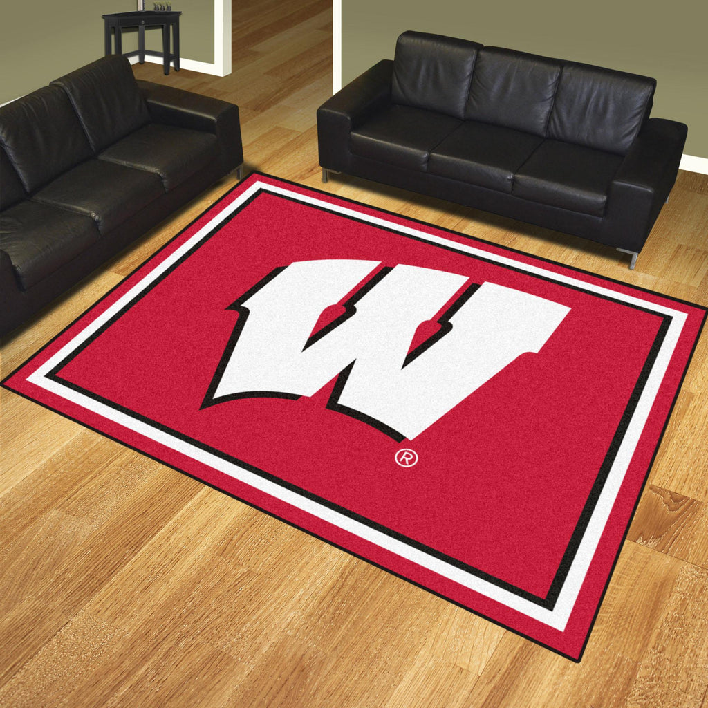 Wisconsin Badgers 8x10 Rug 87"x117" 