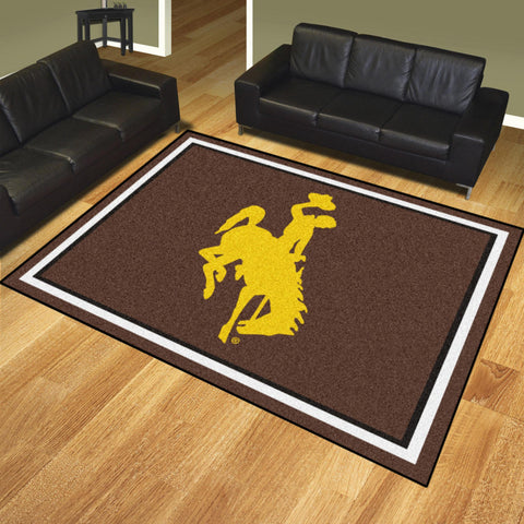 Wyoming Cowboys 8x10 Rug 87"x117" 