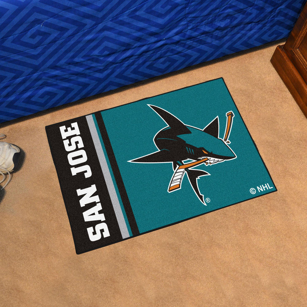 San Jose Sharks Uniform Starter Mat 19"x30" 