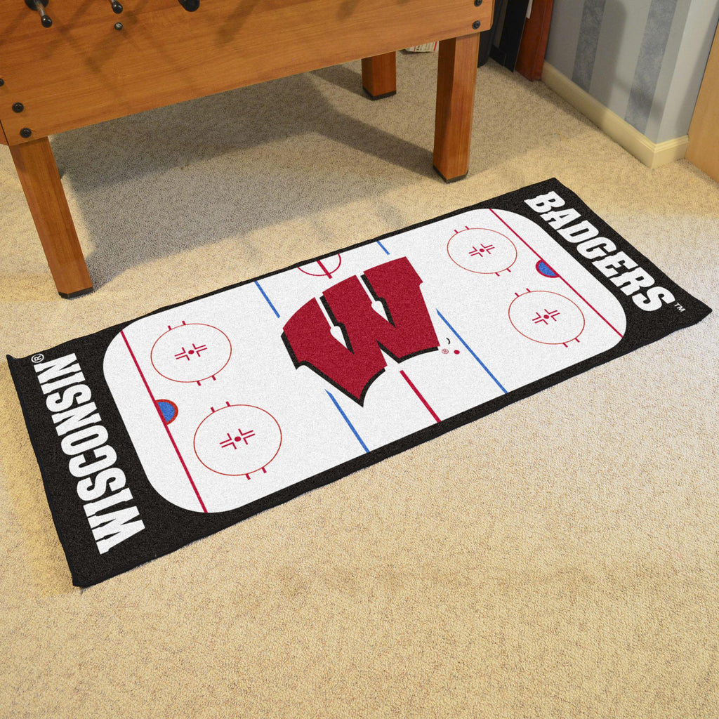 Wisconsin Badgers Rink Runner 30"x72" 