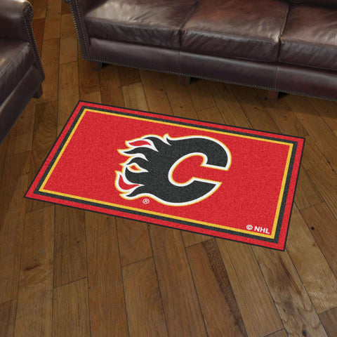 Calgary Flames 3x5 Rug 36"x 60" 