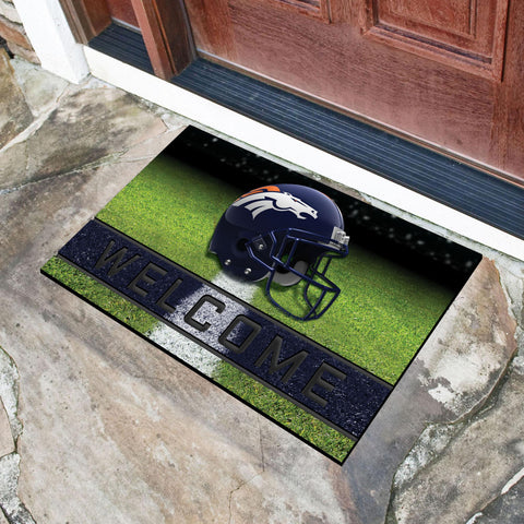 Denver Broncos Crumb Rubber Door Mat 18"x30" 