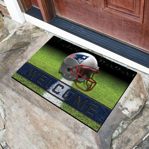 New England Patriots Crumb Rubber Door Mat 18"x30" 