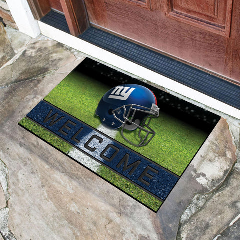 New York Giants Crumb Rubber Door Mat 18"x30" 