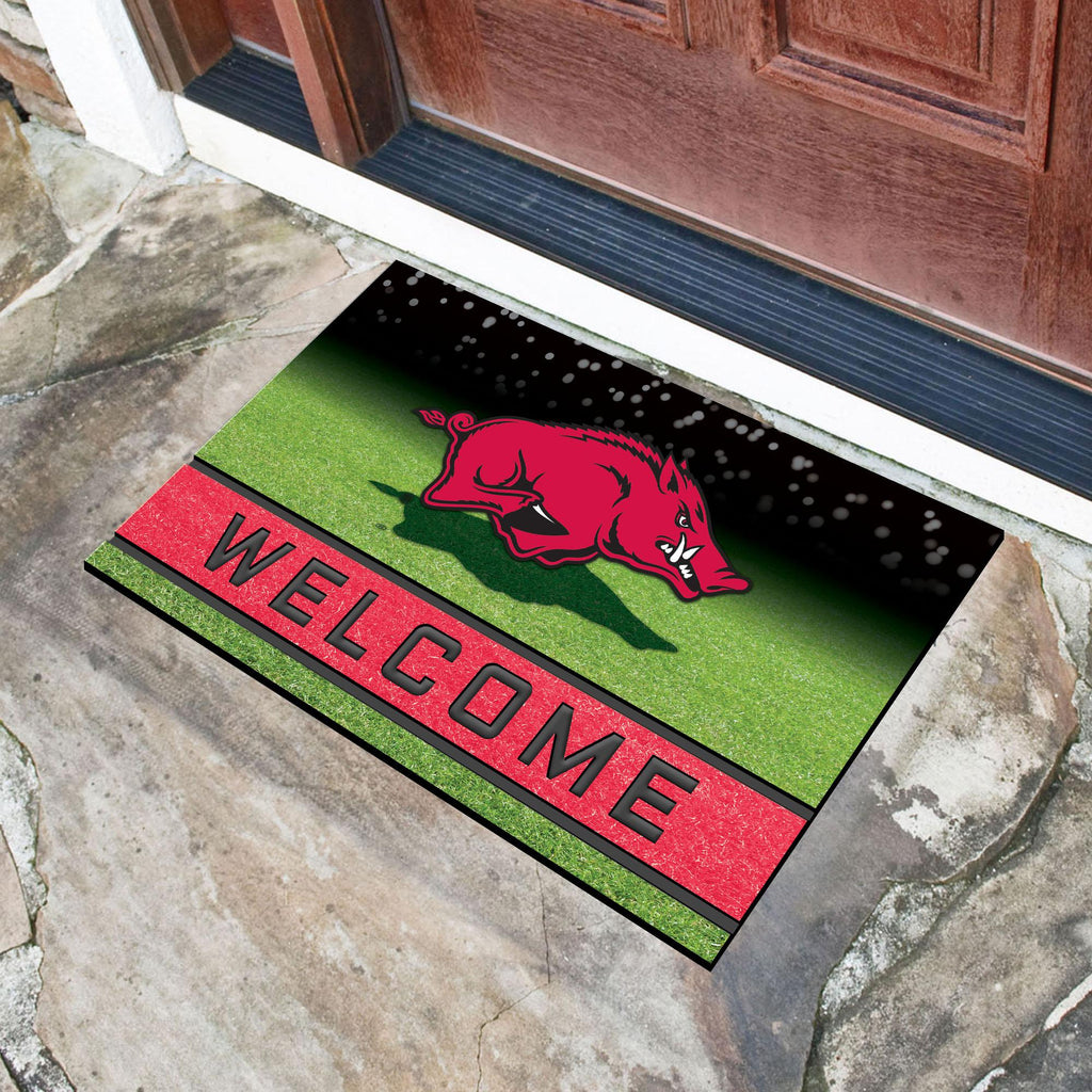 Arkansas Razorbacks Crumb Rubber Door Mat 18"x30" 