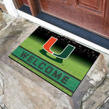 Miami Hurricanes Crumb Rubber Door Mat 18"x30" 