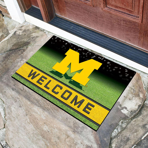 Michigan Wolverines Crumb Rubber Door Mat 18"x30" 