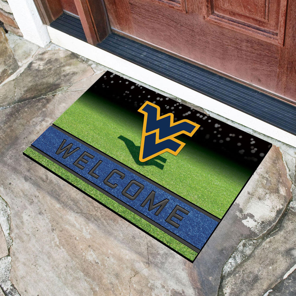 West Virginia Mountaineers Crumb Rubber Door Mat 18"x30" 