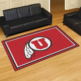 Utah Utes 5x8 Rug 59.5"x88" 