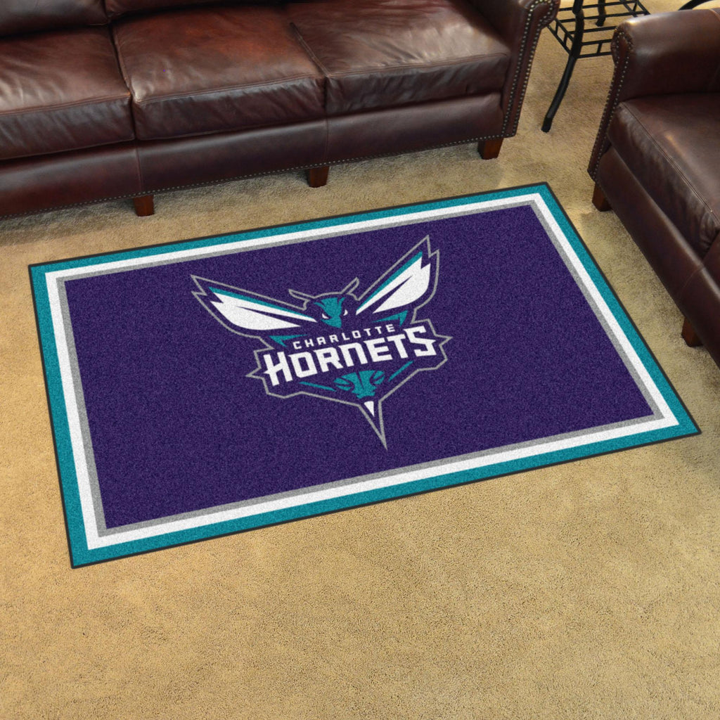 North Carolina Tar Heels Hornets 4x6 Rug 44"x71" 