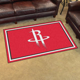 Houston Rockets 4x6 Rug 44"x71" 
