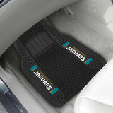 Jacksonville Jaguars 2 pc Deluxe Car Mat Set 21"x27" 