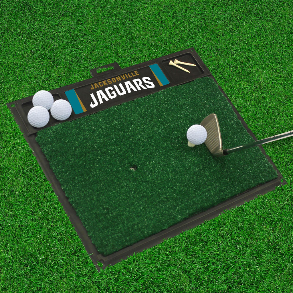 Jacksonville Jaguars Golf Hitting Mat 20" x 17" 