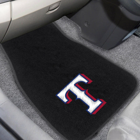 Texas Rangers 2 pc Embroidered Car Mat Set 17"x25.5" 
