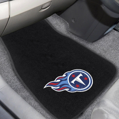 Tennessee Titans 2 pc Embroidered Car Mat Set 17"x25.5" 