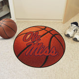 Ole Miss Rebels Basketball Mat 27" diameter 