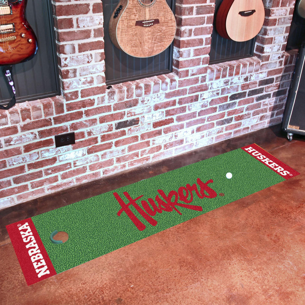 Nebraska Cornhuskers Putting Green Mat 18"x72" 