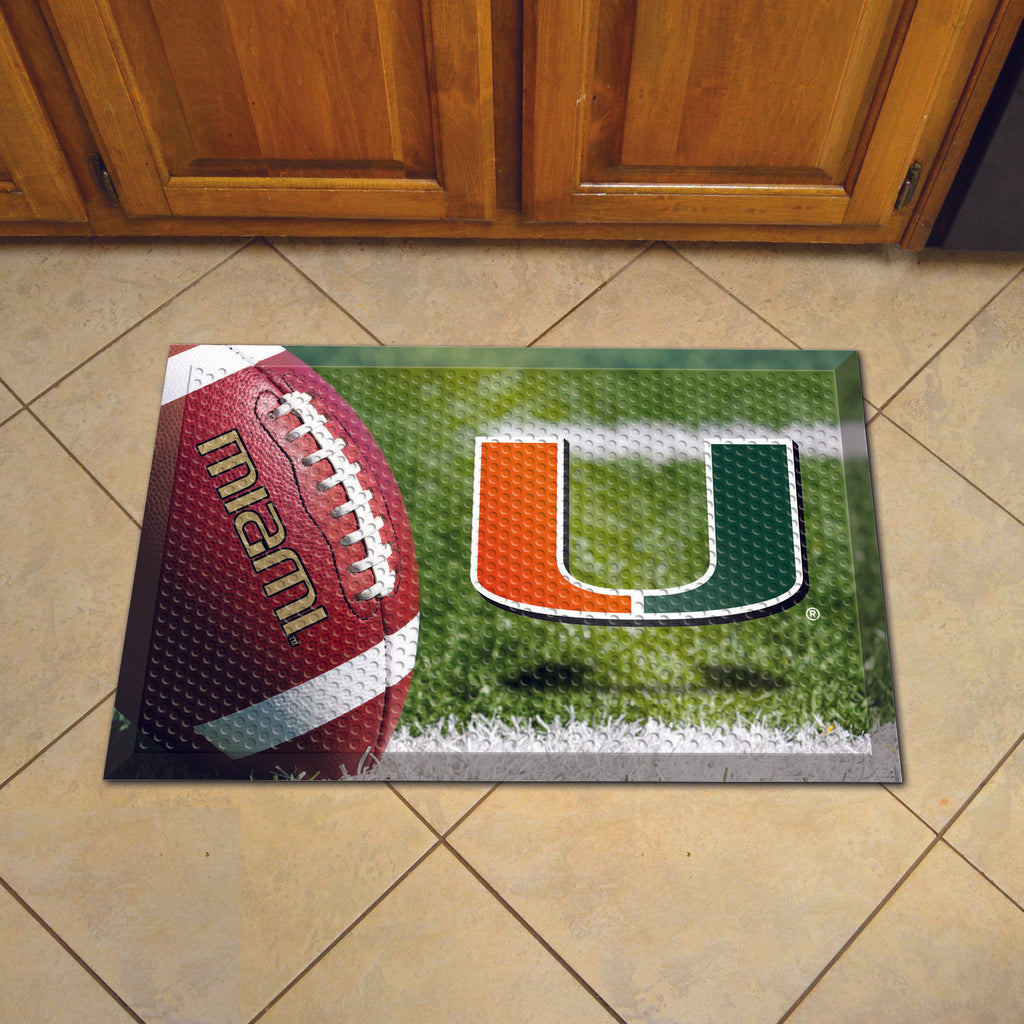 Miami Hurricanes Scraper Mat 19"x30" 