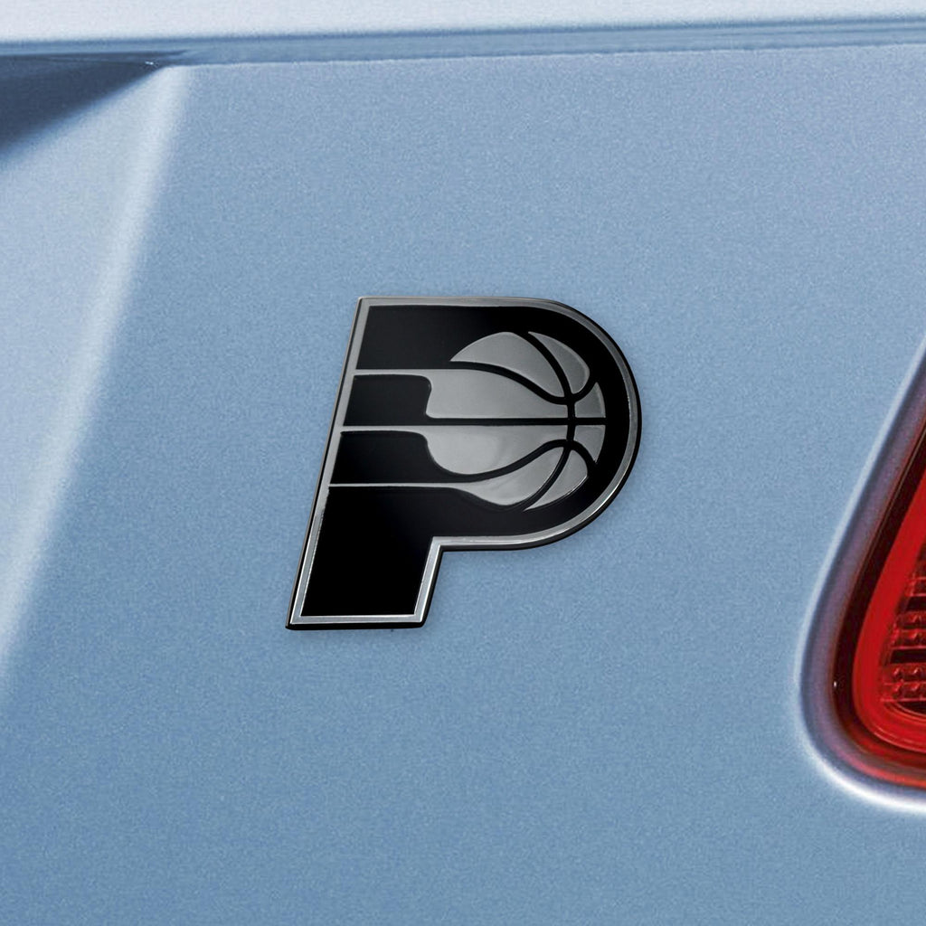 Indiana Pacers Chrome Emblem 3"x3.2" 