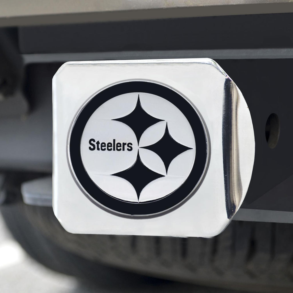 Pittsburgh Steelers Chrome Hitch Chrome3.4"x4" 