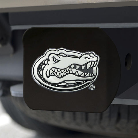 Florida Gators Hitch Cover Chrome on Black 3.4"x4" 