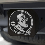 Florida State Seminoles Hitch Cover Chrome on Black 3.4"x4" 