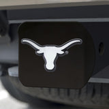 Texas Longhorns Hitch Cover Chrome on Black 3.4"x4" 