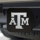 Texas A&M Aggies Hitch Cover Chrome on Black 3.4"x4" 