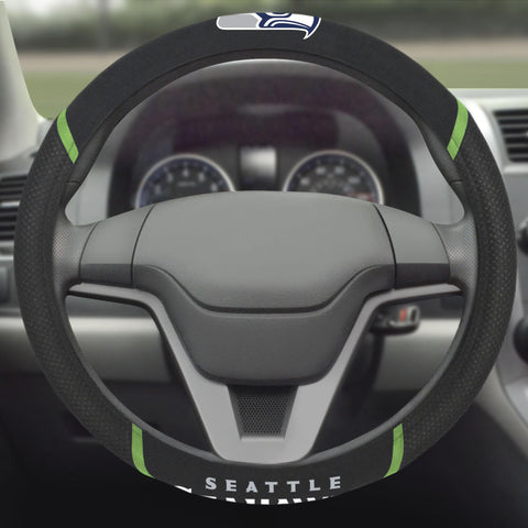 Seattle Seahawks Steering Wheel Cover 15"x15" 