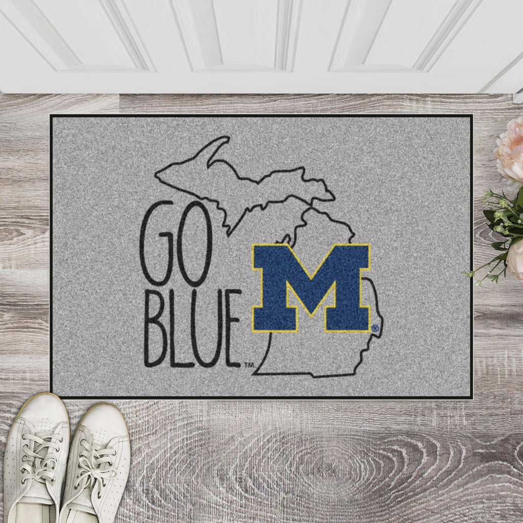 Michigan Wolverines Southern Style Starter Mat 19"x30" 