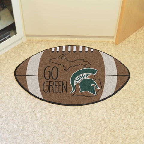 Michigan State Spartans Southern Style Football Mat 20.5"x32.5" 