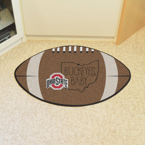 Ohio State Buckeyes Southern Style Football Mat 20.5"x32.5" 