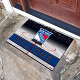 New York Rangers Crumb Rubber Door Mat 18"x30" 