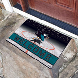 San Jose Sharks Crumb Rubber Door Mat 18"x30" 